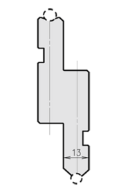 Radius lineaal - 91 (Tool holder)