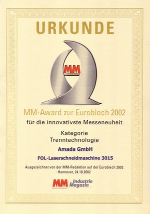 MM Award 2002 - FOL-3015 NT
